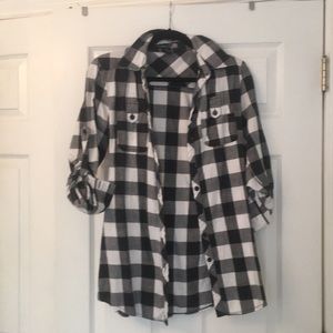Checkered Flannel Button Down